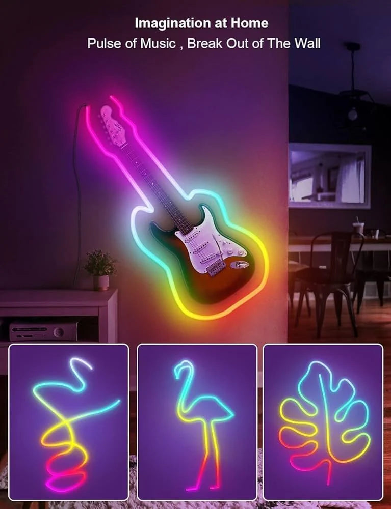 LED Neon RGB Magic Strip Light (RGB-IC Smart LED Neon Rope Light)