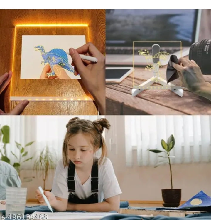 Optical drawing tracing board