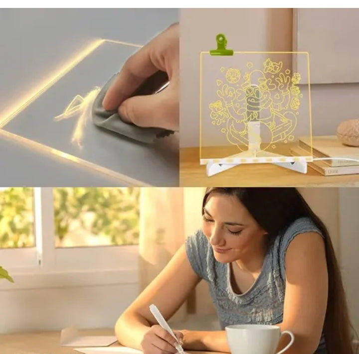 Optical drawing tracing board