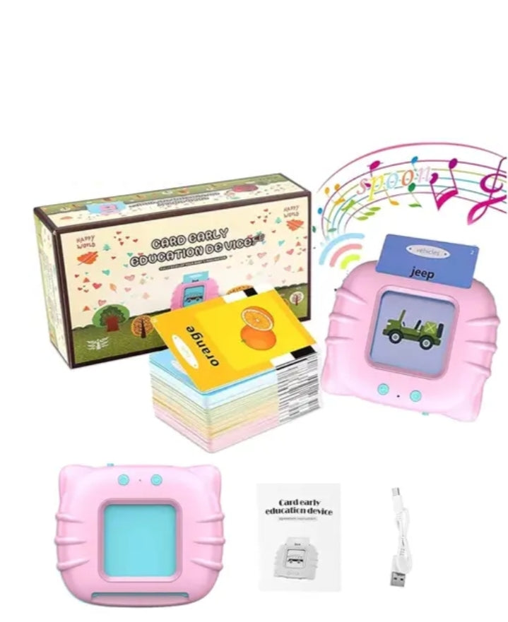 Interactive Card Early Education Device for Kids – Audio Learning Machine with Flash Cards