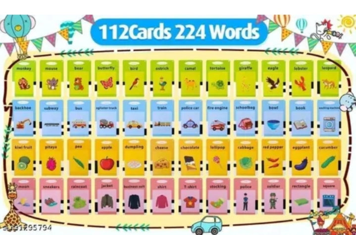 Interactive Card Early Education Device for Kids – Audio Learning Machine with Flash Cards