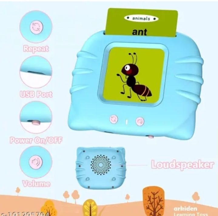 Interactive Card Early Education Device for Kids – Audio Learning Machine with Flash Cards