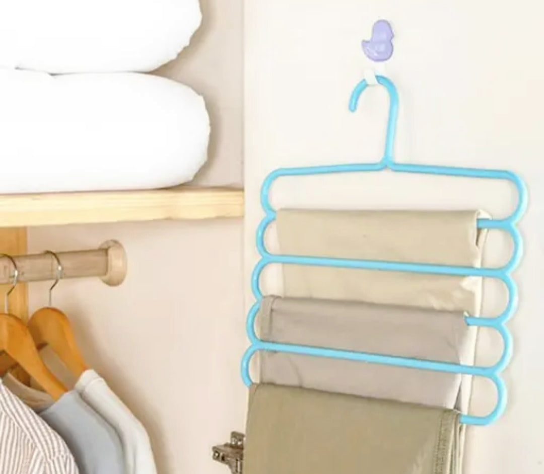 Multicolor Plastic Clothes Hangers – Pack of 12