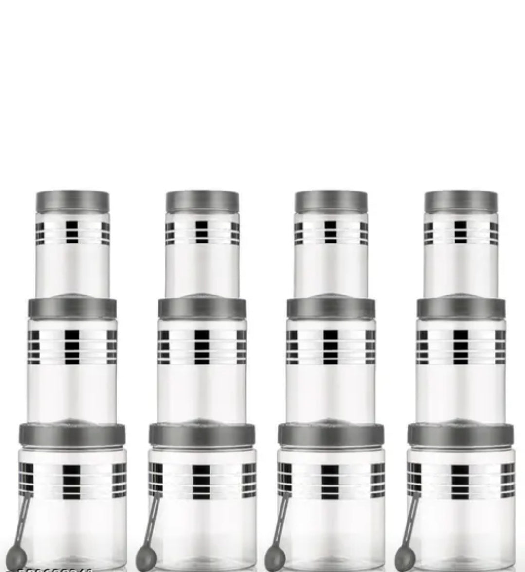 Premium Airtight Kitchen Storage Jar Set – 24 Pieces