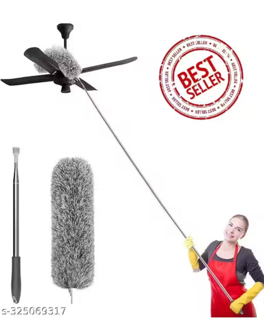 Telescopic Microfiber Duster for Ceiling Fan, Wall, and Home Cleaning