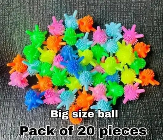 Spiky Glow Bounce Balls – Pack of 20